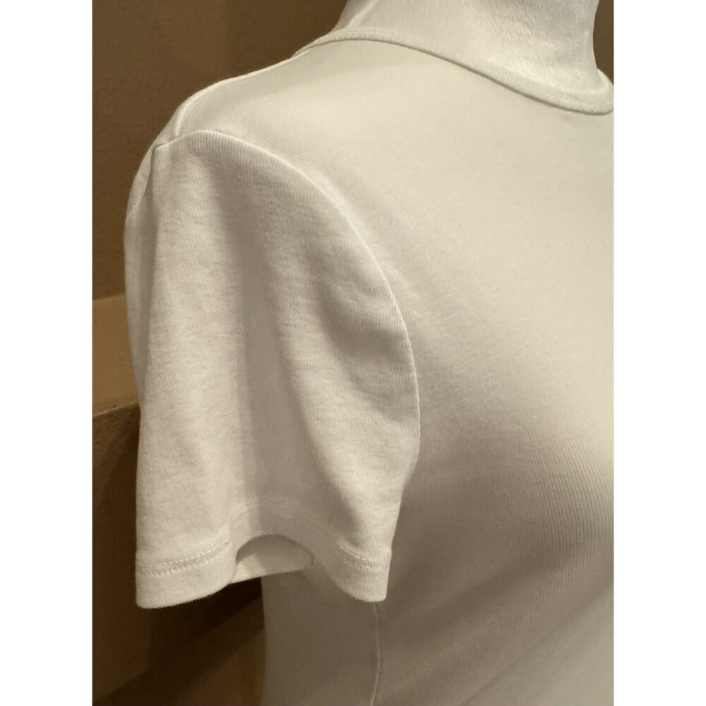 Lauren by Ralph Lauren Woman’s White T-shirt Cotton Size L - Picture 3 of 7